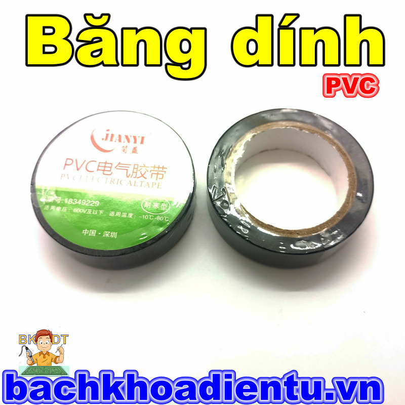 Băng dính cách điện PVC.