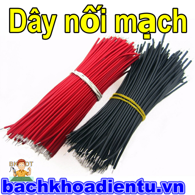 Bó 100 dây 24AWG nối mạch 20cm.