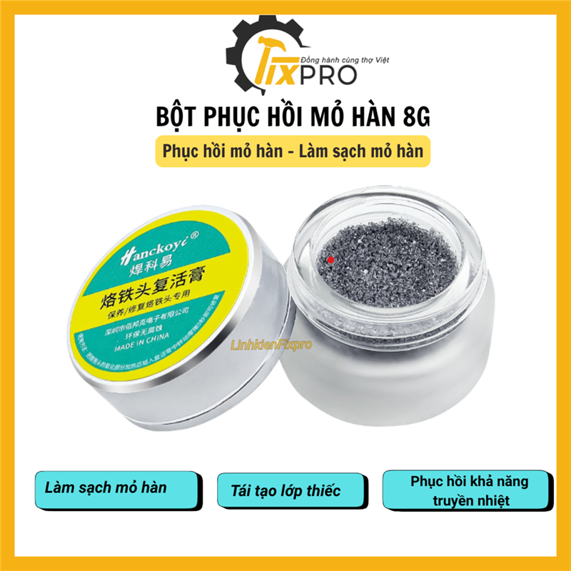 Bột làm sạch mỏ hàn phục hồi mỏ hàn thiếc 8g không chứa chì