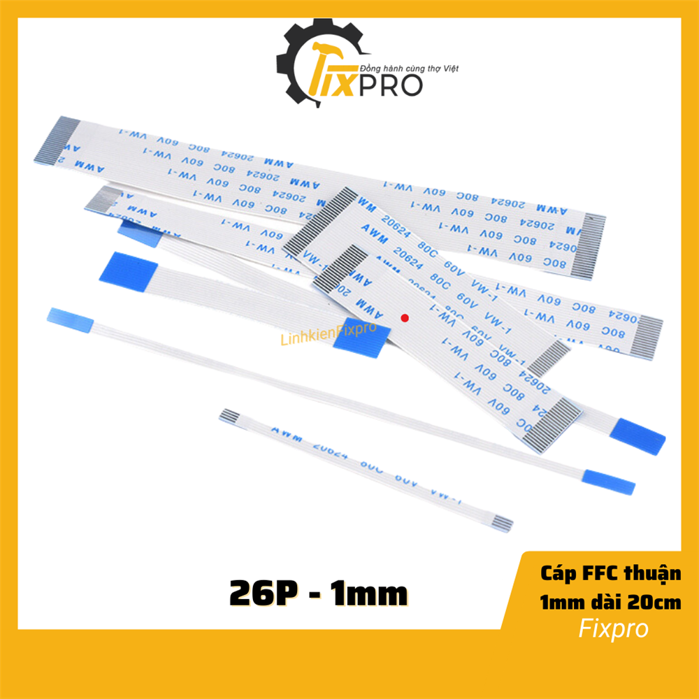 Cáp FFC 26P thuận 1mm dài 20cm