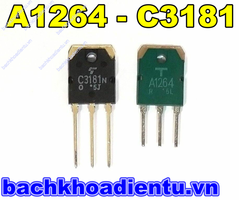 Cặp sò A1264-C3181 bóc máy chính hãng.