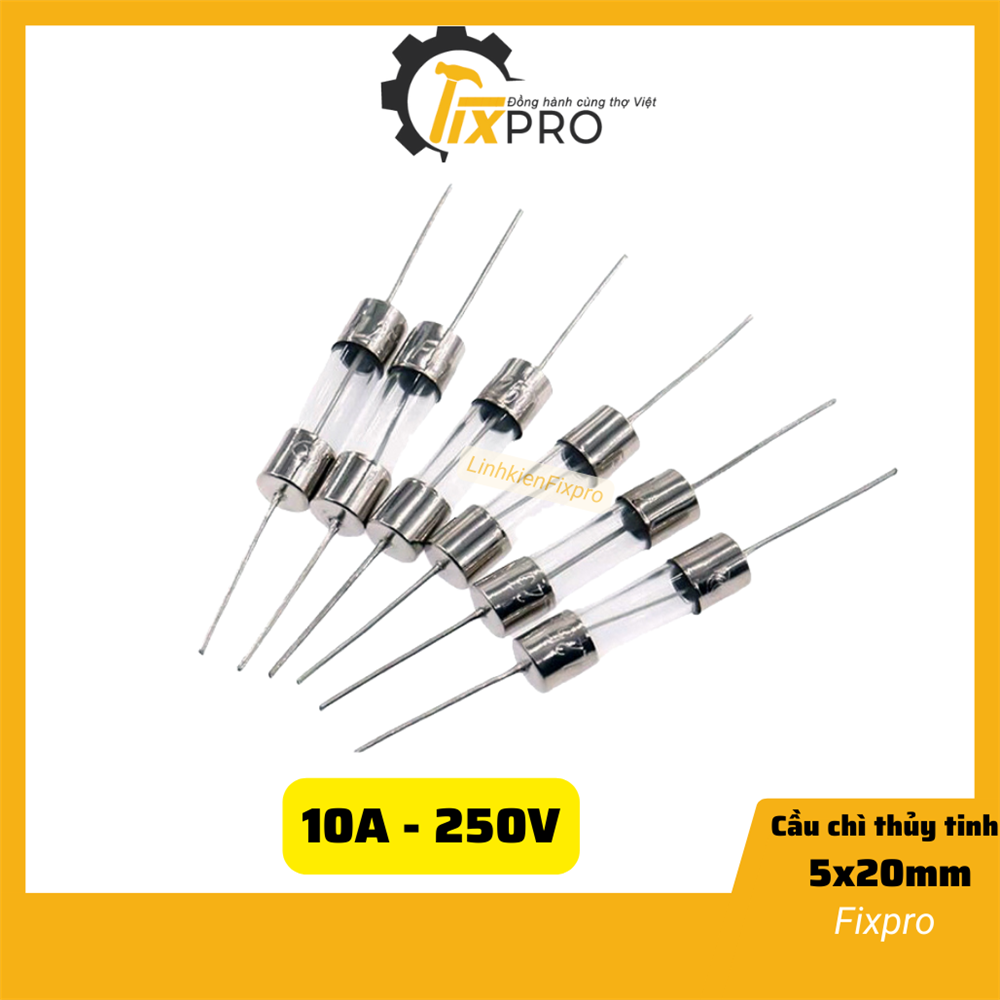 Cầu chì chân cắm 10A  5x20mm250V