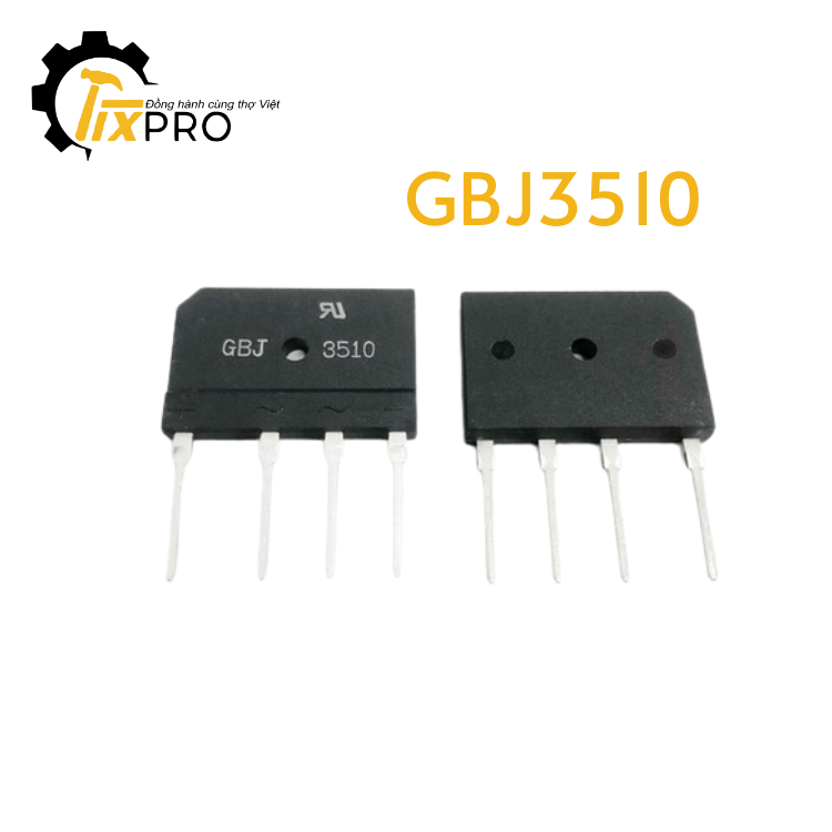 Cầu DIODE GBJ3510 35A tháo máy chất lượng cao.