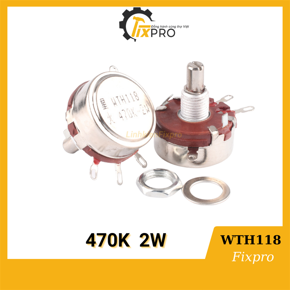 Chiết áp đơn 470K WTH118-2W