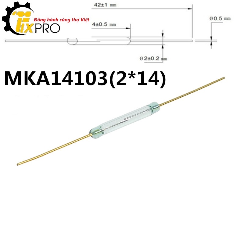 Công tắc từ MKA14103 2x14mm 2P thường mở chính hãng RMCIP