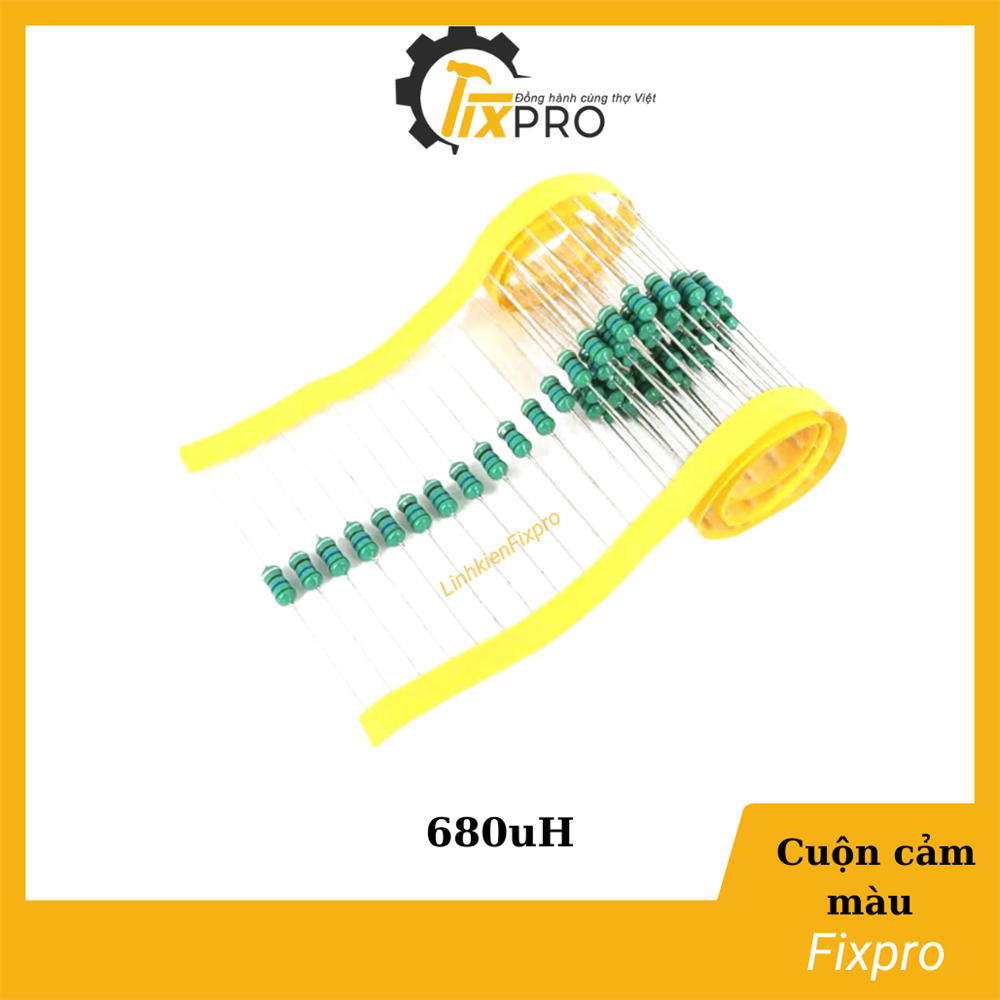 Cuộn cảm vòng màu 0510 680UH (10 chiếc) 681K