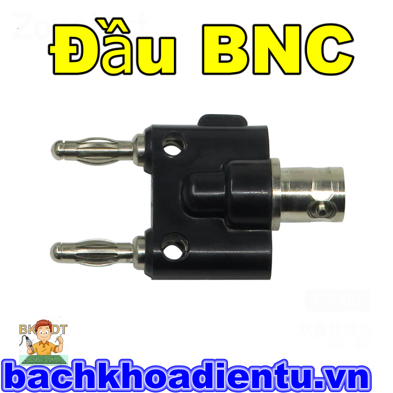 Đầu BNC chuyển đổi jack bắp chuối đực 4mm