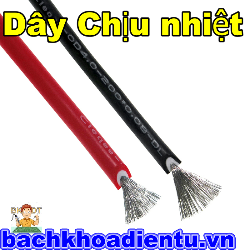 Dây silicon chịu nhiệt mềm dẻo 1 mét