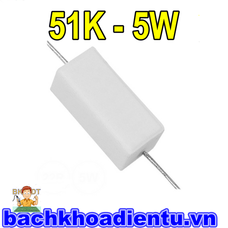 Điện trở 51K-5W.