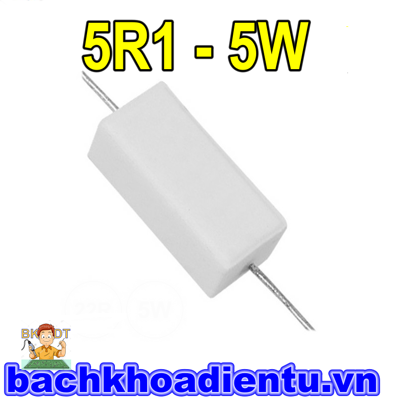 Điện trở 5R1-5W.