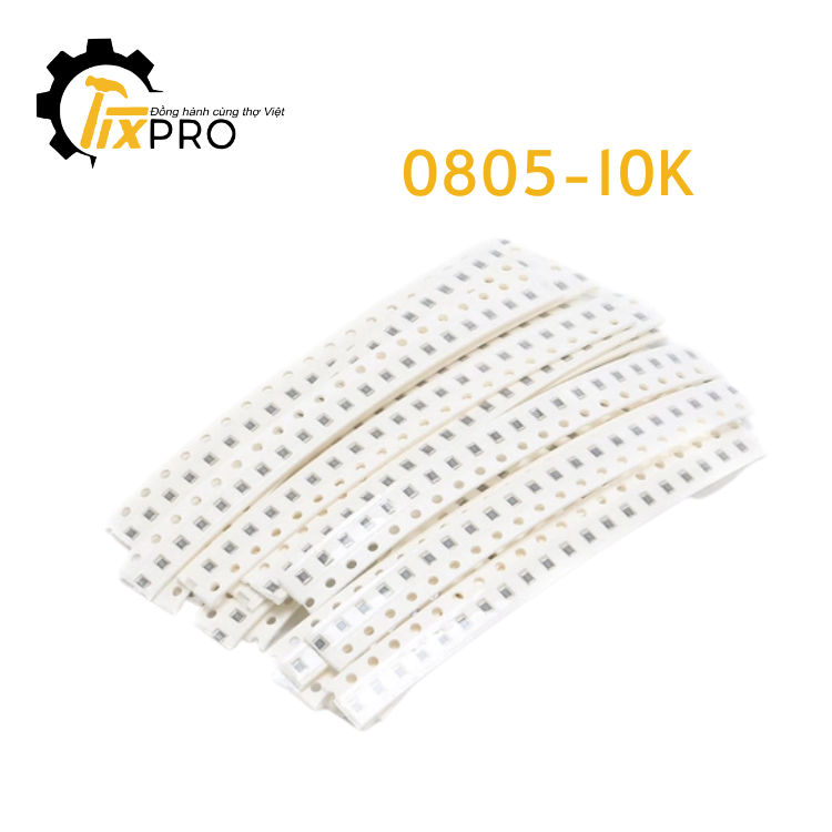 Điện trở dán 0805-10K 1% 2.0x1.2mm (Túi 50c)