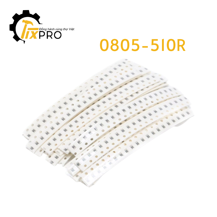 Điện trở dán 0805-510R 1% 2.0x1.2mm (Túi 50c)