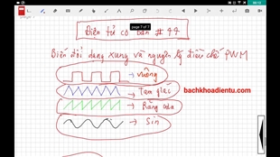 ĐIỆN TỬ CƠ BẢN #44 BIẾN ĐỔI DẠNG XUNG VÀ NGUYÊN LÝ ĐIỀU CHẾ ĐỘ RỘNG XUNG PWM.