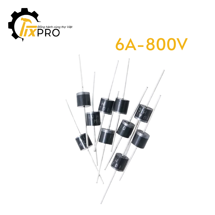 Diode xung FR608 (HER608) 6A-800V chất lượng.