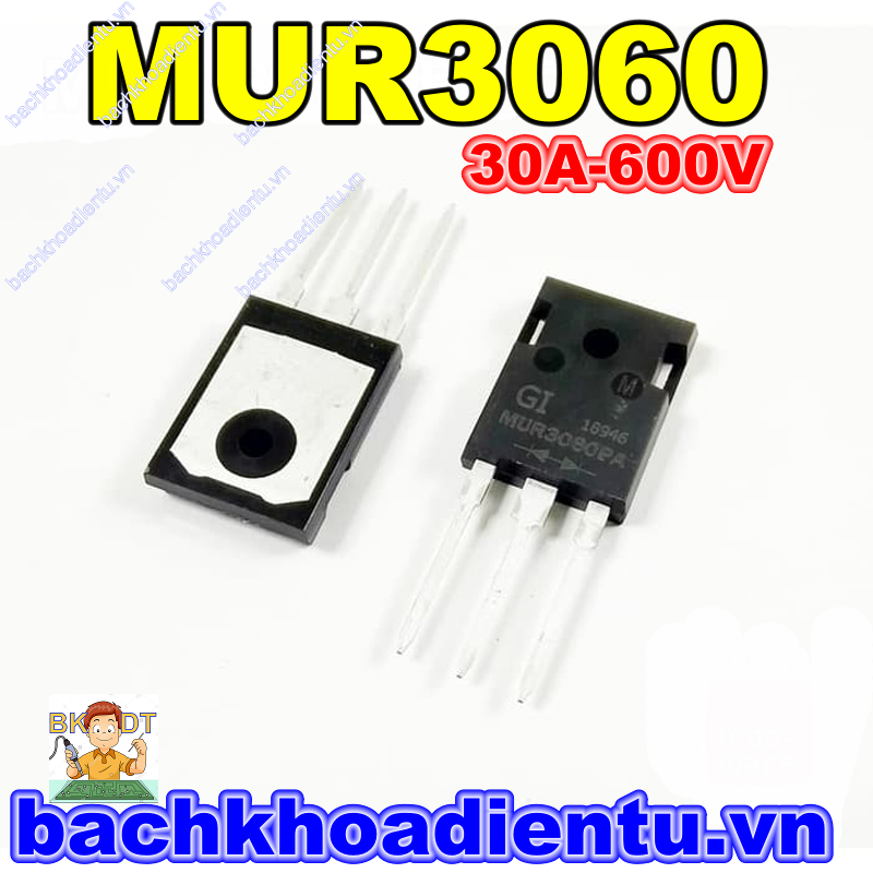 Diode xung MUR3060(30A-600V) bóc máy chính hãng.