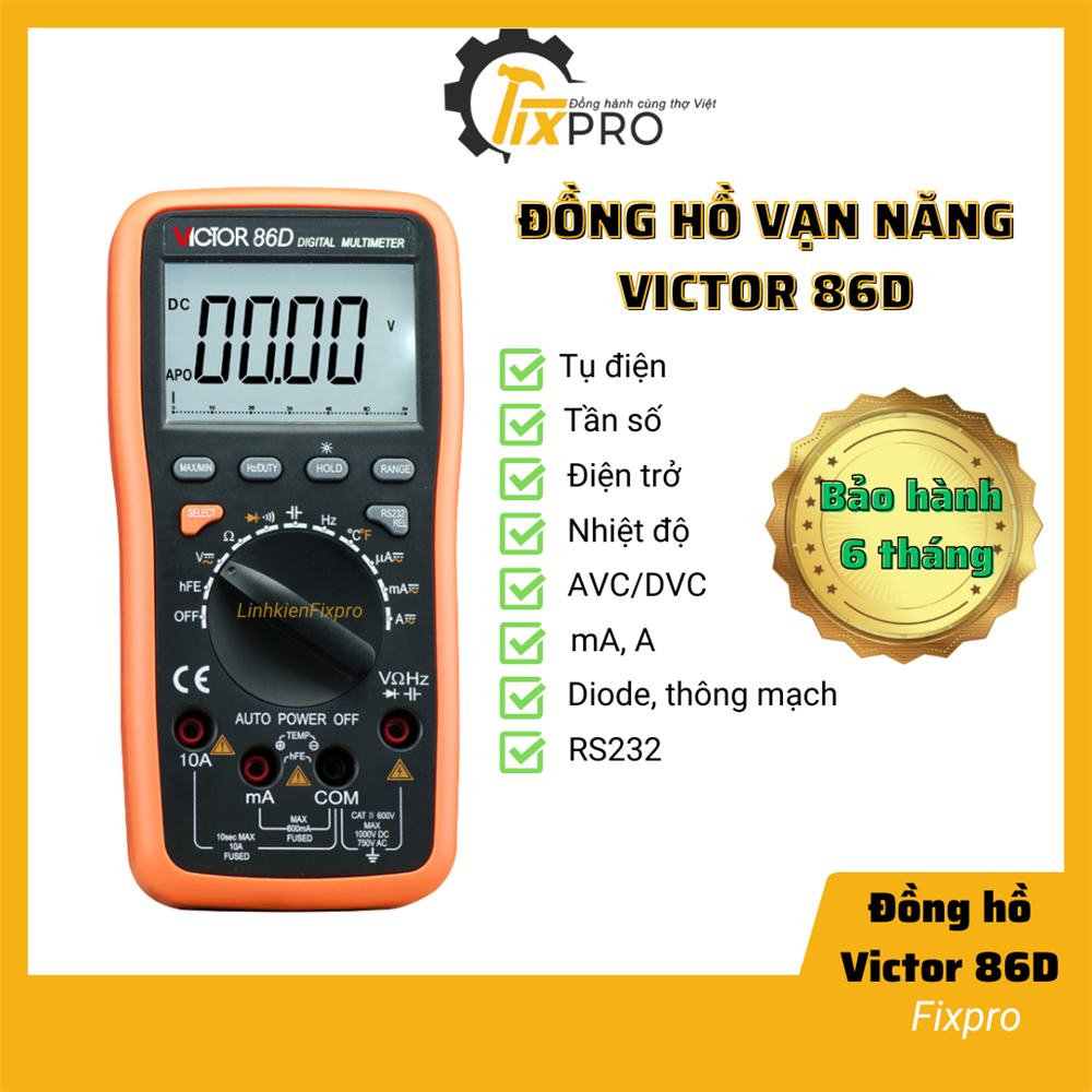 Đồng hồ vạn năng victor 86d