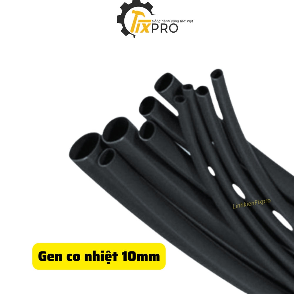 Ống gen co nhiệt 10mm SALIPT màu đen (1 mét)