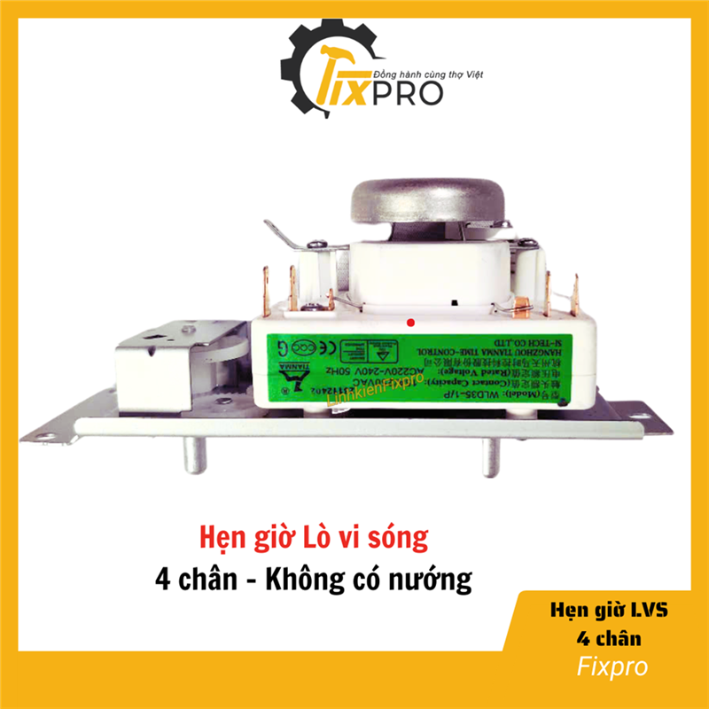 Hẹn giờ lò vi sóng 4 chân không nướng tặng kèm núm vặn