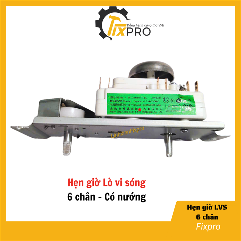 Hẹn giờ lò vi sóng 6 chân có nướng chính hãng cho bếp Midea tặng kèm núm vặn