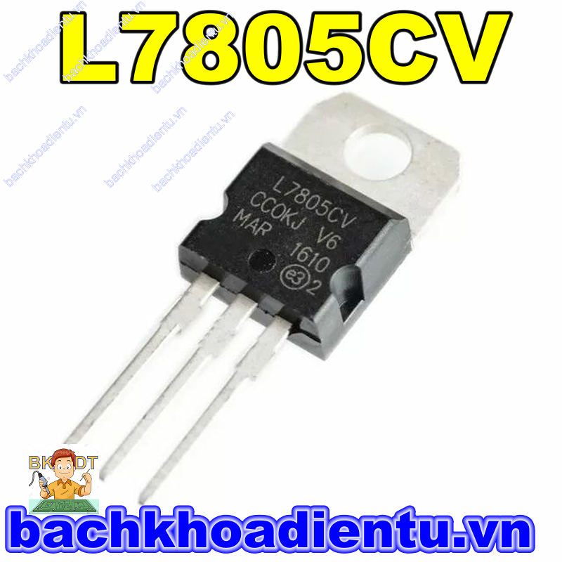 IC nguồn 7805 L7805CV 1.5A TO-220 chính hãng ST