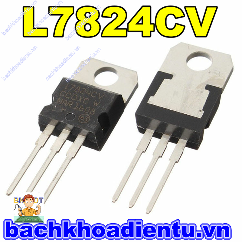 IC nguồn 7824 L7824CV IC ổn áp 1.5A 24V TO-220 chính hãng ST