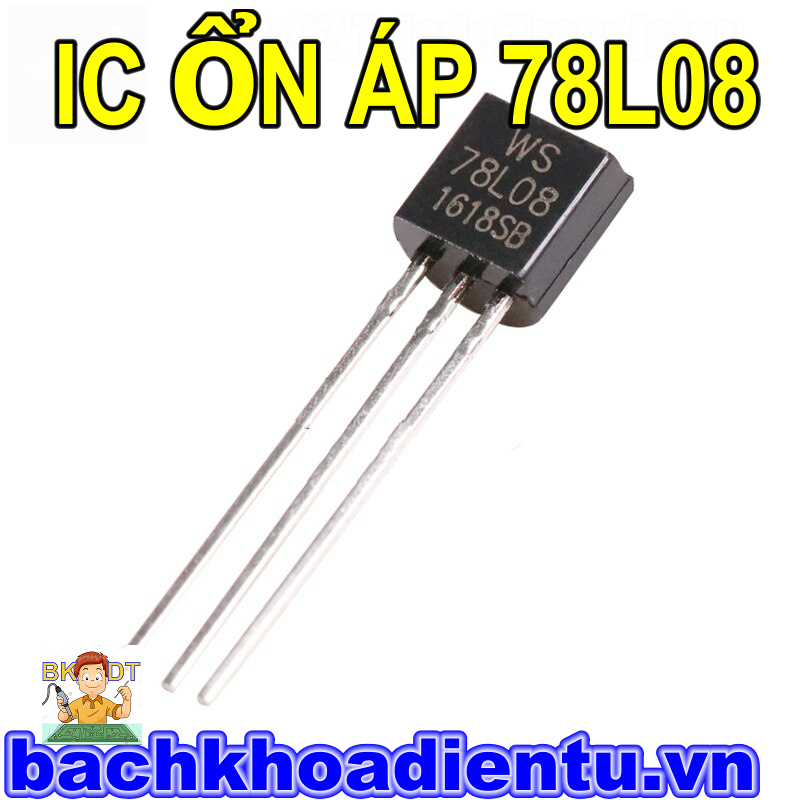 IC 78L08 , IC ổn áp 8V  dòng tải 0.1A