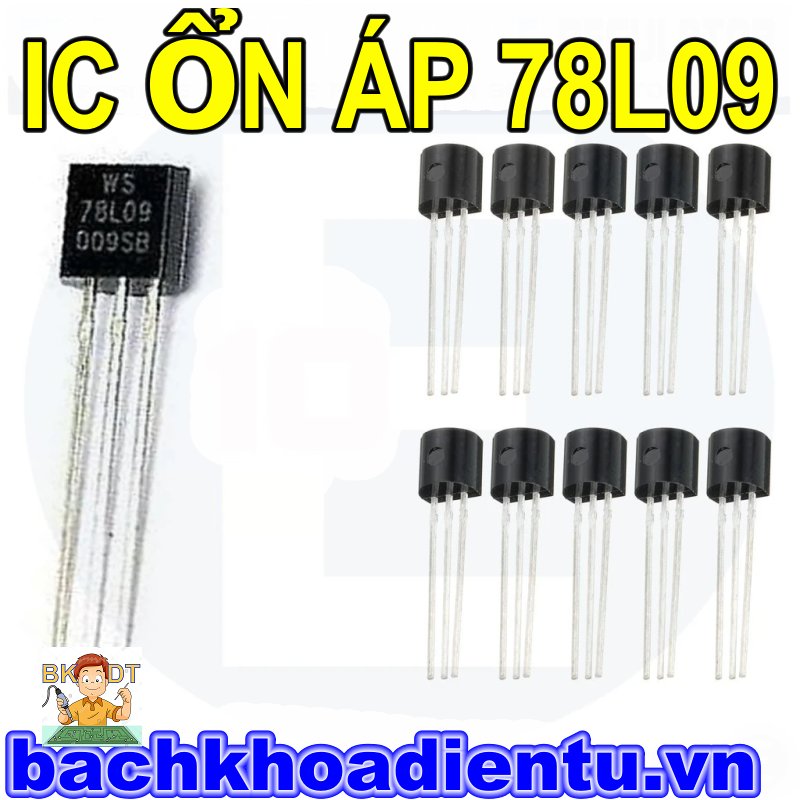 IC 78L09 , IC ổn áp 9V  dòng tải 0.1A