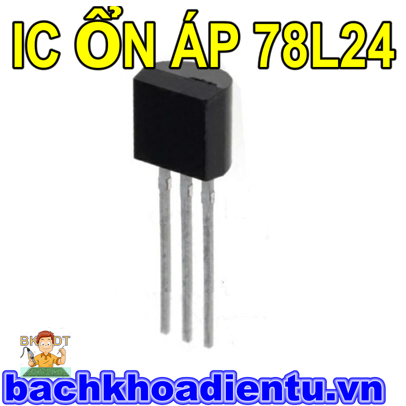 IC 78L24 , IC ổn áp 24V  dòng tải 0.1A.