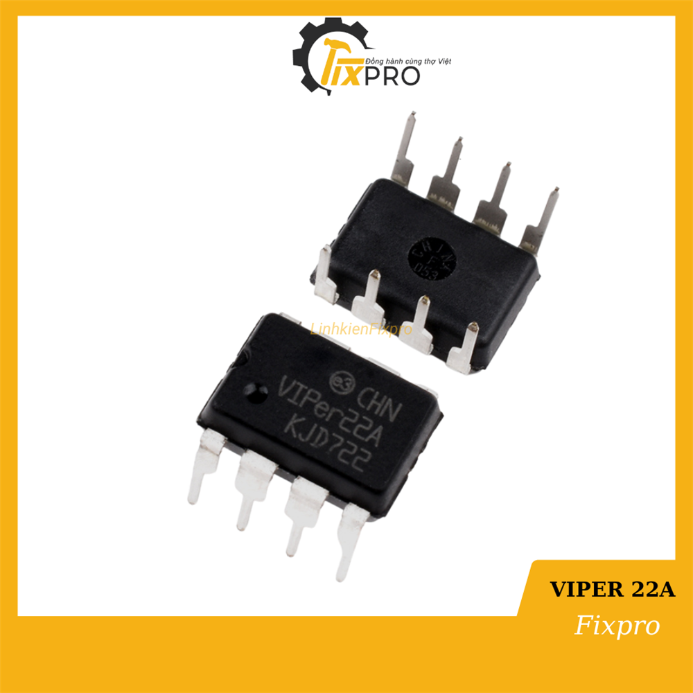 IC nguồn Viper 22A DIP8 chính hãng ST