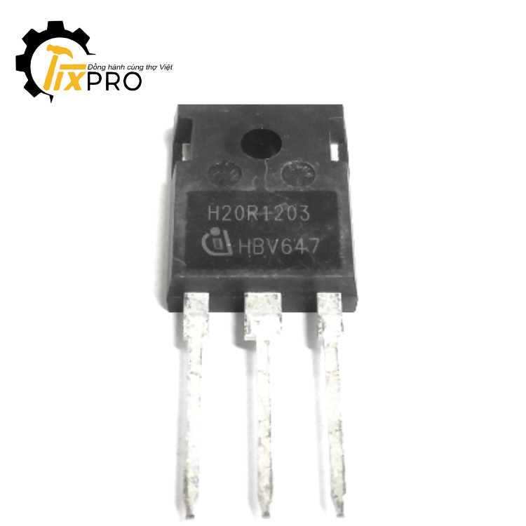 IGBT bếp từ H20R1203 20A-1200V tháo máy mặt gương chân dài