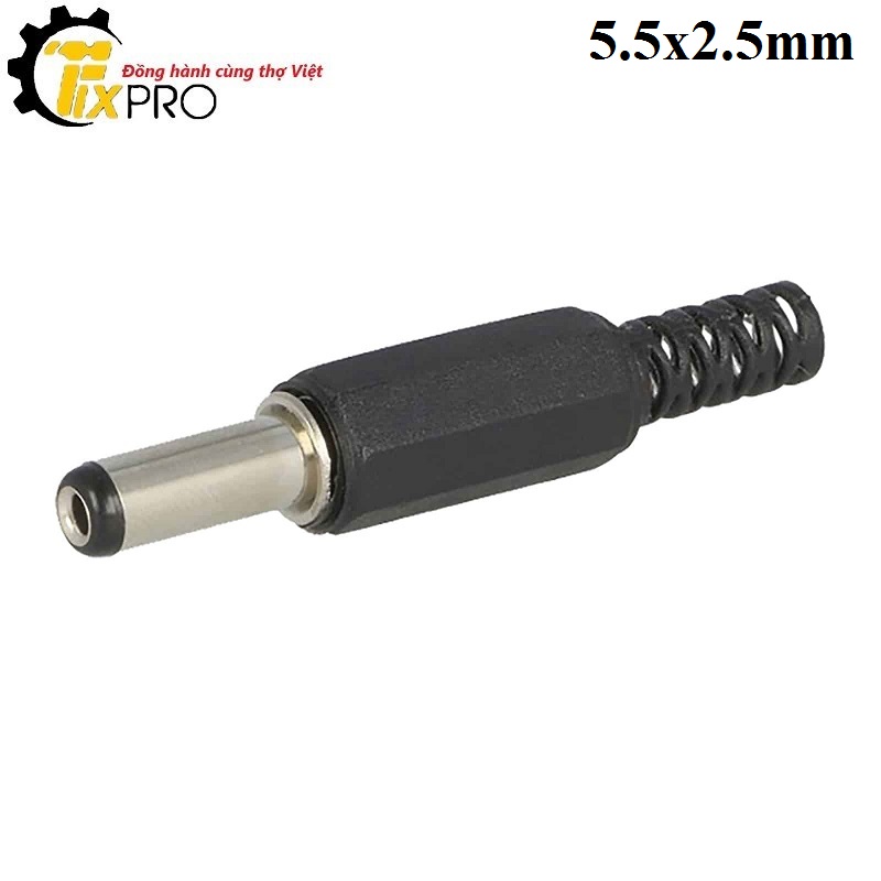 Jack nguồn DC đực 5.5x2.5mm