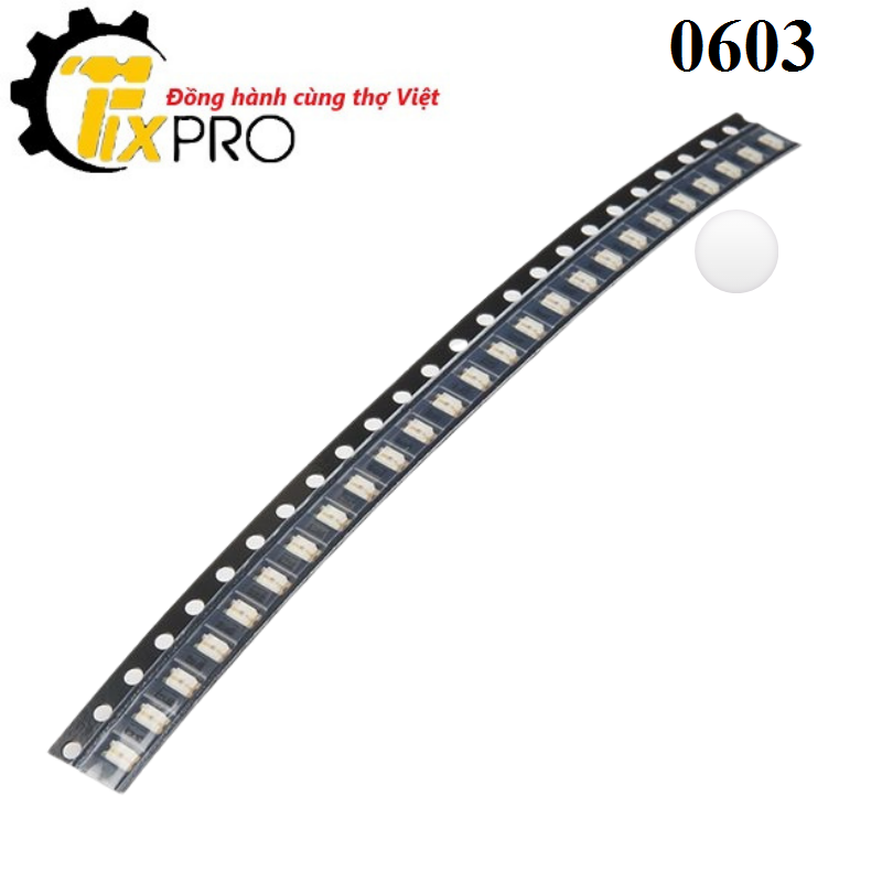 LED dán 0603 màu trắng (10c)