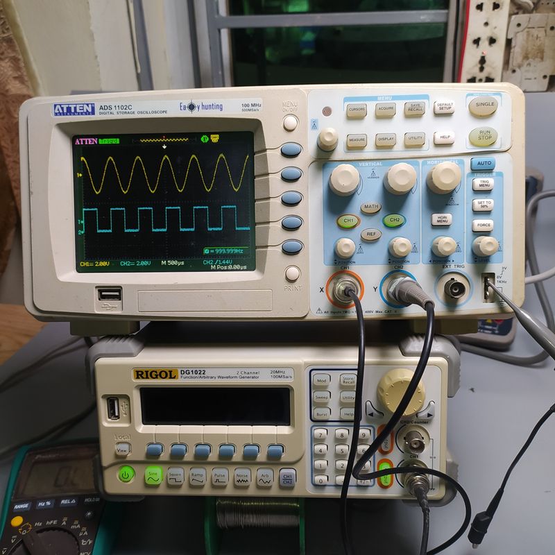 Máy Hiện Sóng ATTEN ADS1102C, Oscilloscope ATTEN ADS1102C, 100MHz, 2 Kênh