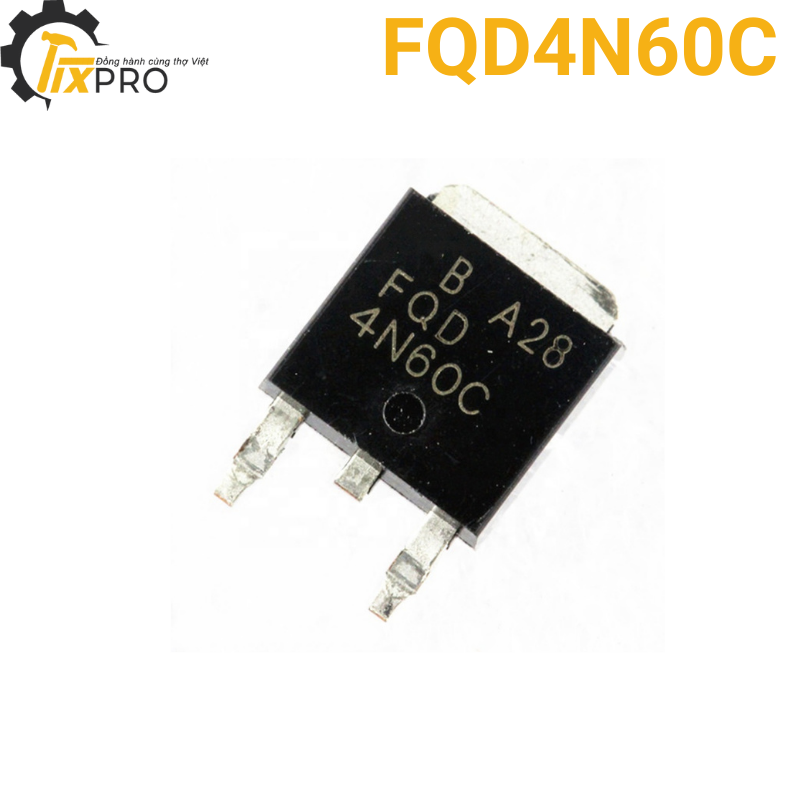 Mosfet dán FQD4N60C 4A 600V