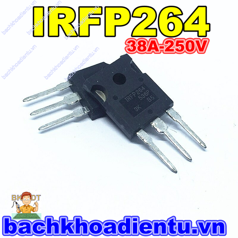 Mosfet IRFP264 (38A-250V) bóc máy chính hãng.