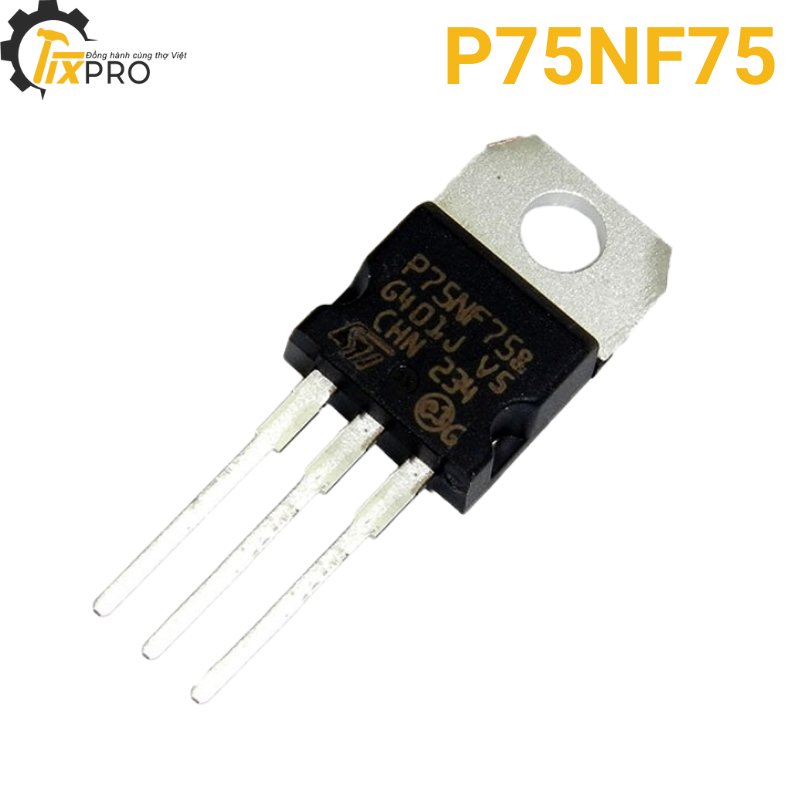 Mosfet P75NF75 75NF75 (75A-75V) bóc máy chất lượng tốt.