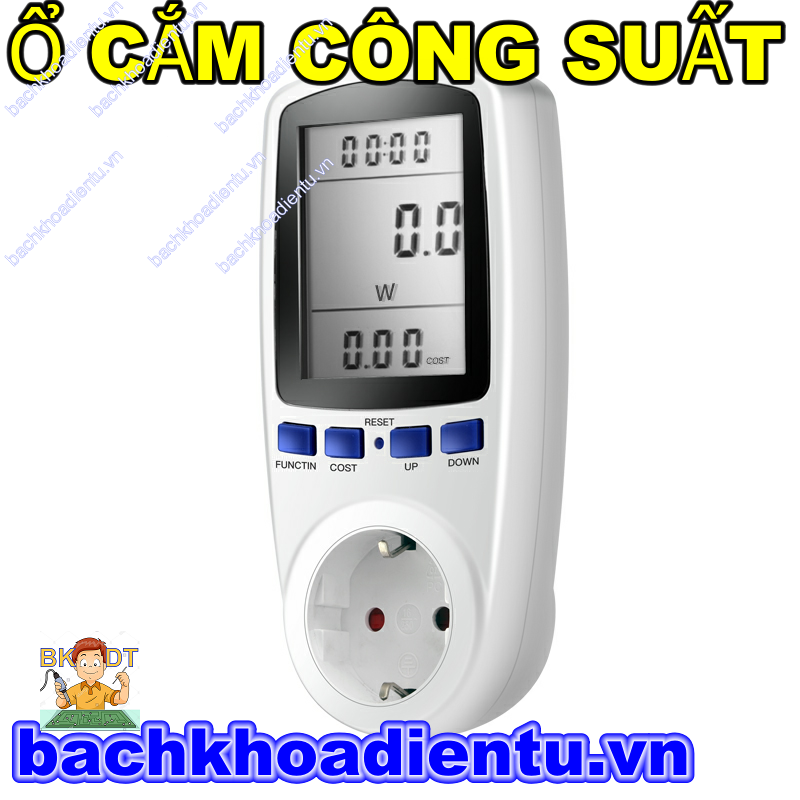 Ổ cắm hiển thị công suất,dòng điện,điện áp xoay chiều chất lượng cao