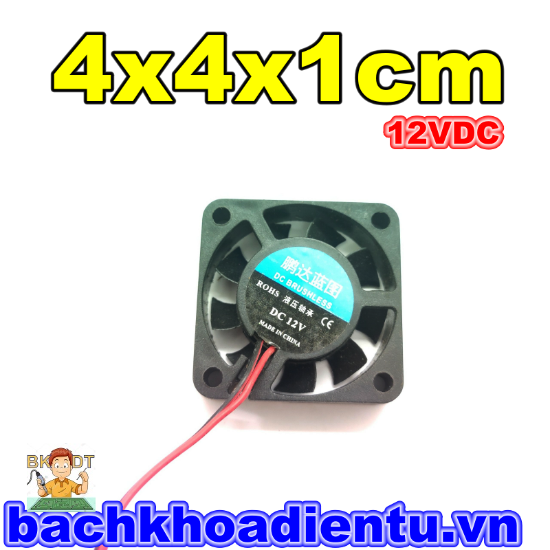 Quạt tản nhiệt 4x4x1cm 12VDC