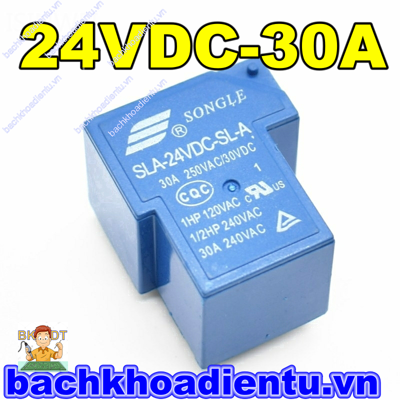 SLA-24VDC-SL-A T90 Relay 24V 30A 4 chân