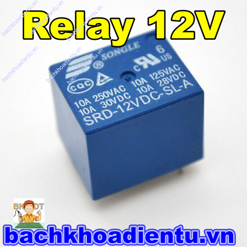 SRD-12VDC-SL-C Relay 12V 10A 5 chân