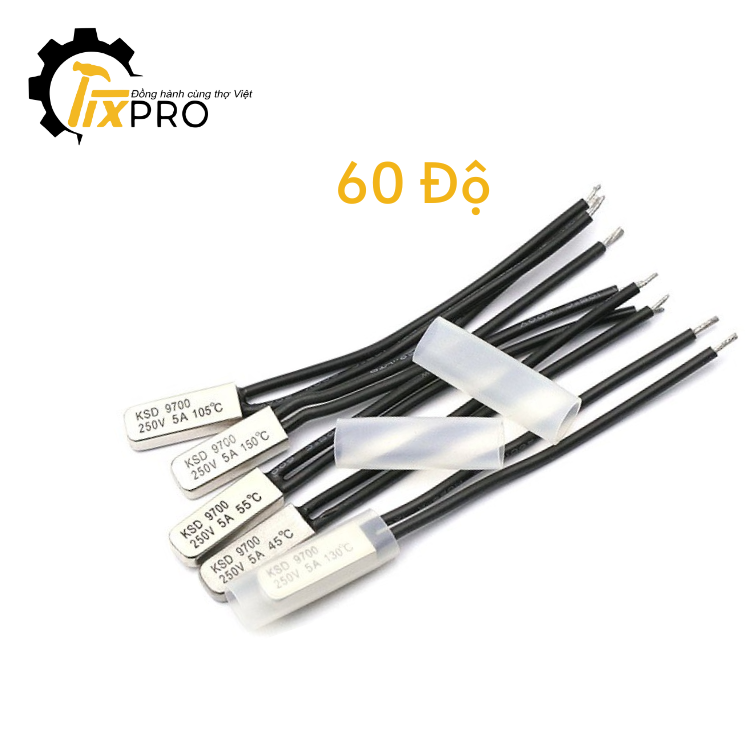 Rơ le nhiệt KSD9700 60 độ.