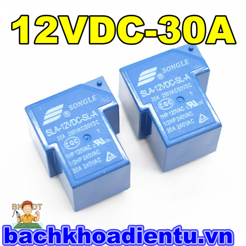 SLA-12VDC-SL-A T90 Relay 12V 30A 4 chân.