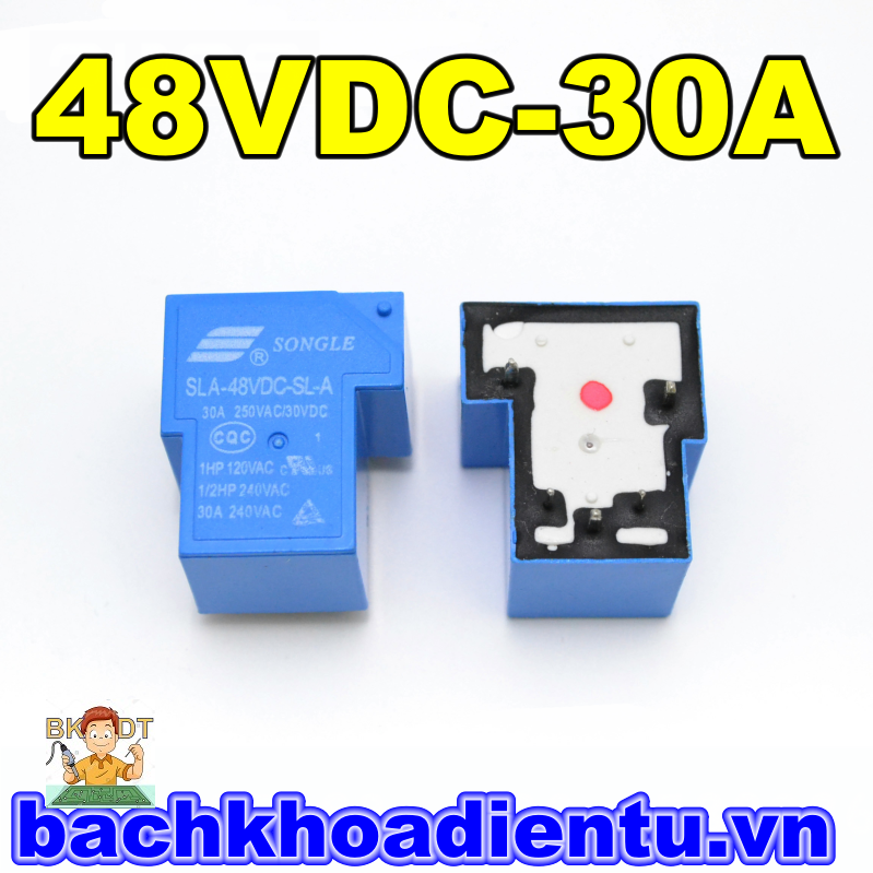 SLA-48VDC-SL-A T90 Relay 48V 30A 5 chân.