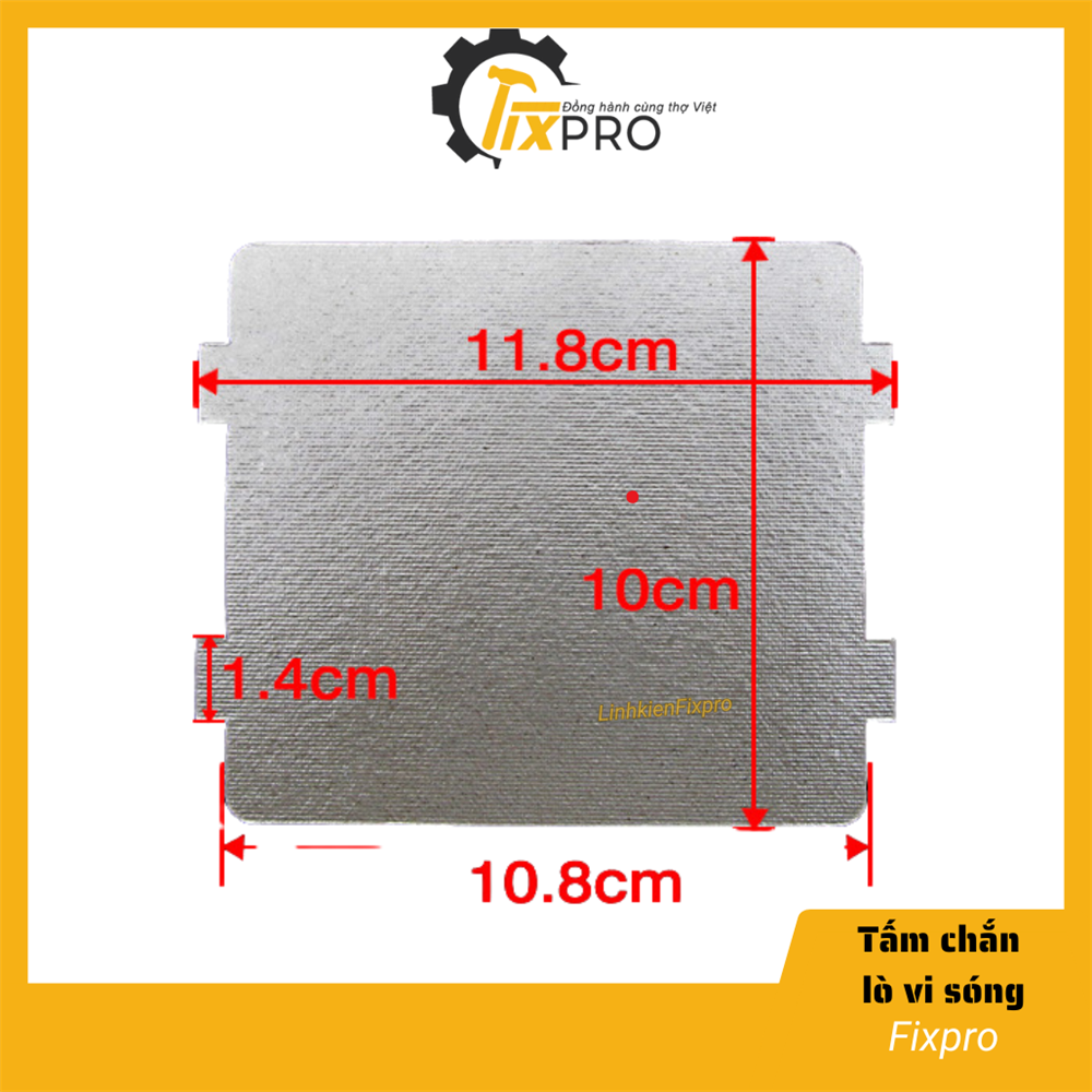 Tấm chắn lò vi sóng 10x11.8cm (cắt sẵn) loại dày