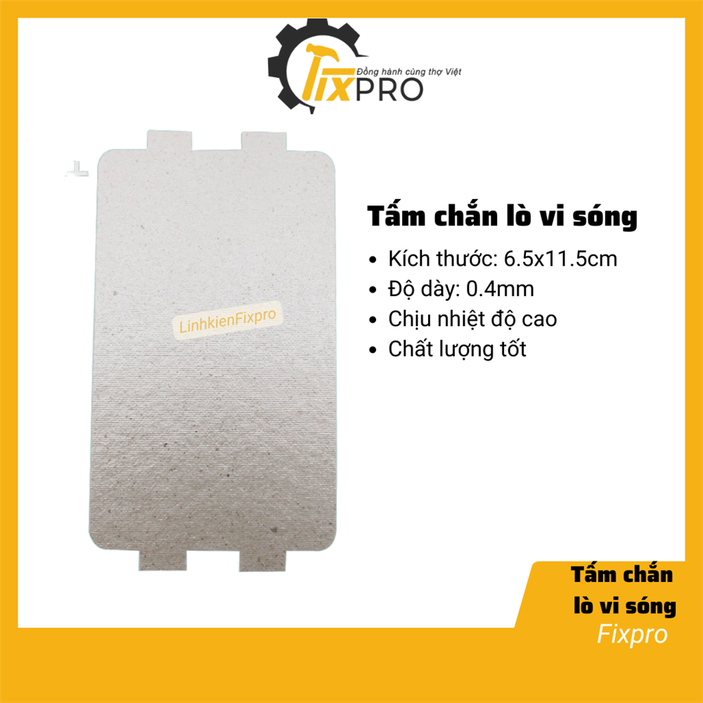 Tấm chắn lò vi sóng, tấm Amiang chịu nhiệt 6.5x11.5cm (cắt sẵn)