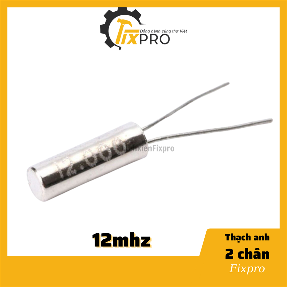 Thạch anh 2 chân 12Mhz 2x6mm hình trụ