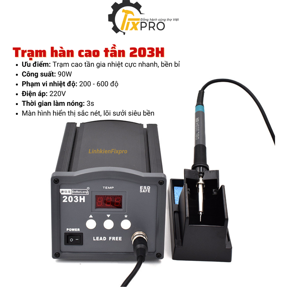 Trạm hàn cao tần Debailong 203H gia nhiệt cực nhanh