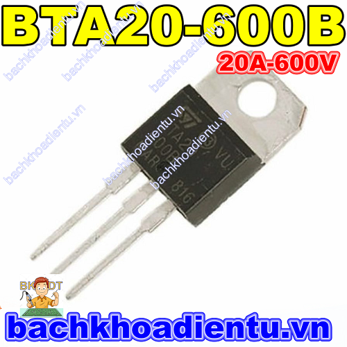 Triac BTA20-600B ( 20A - 600V) mới chính hãng.