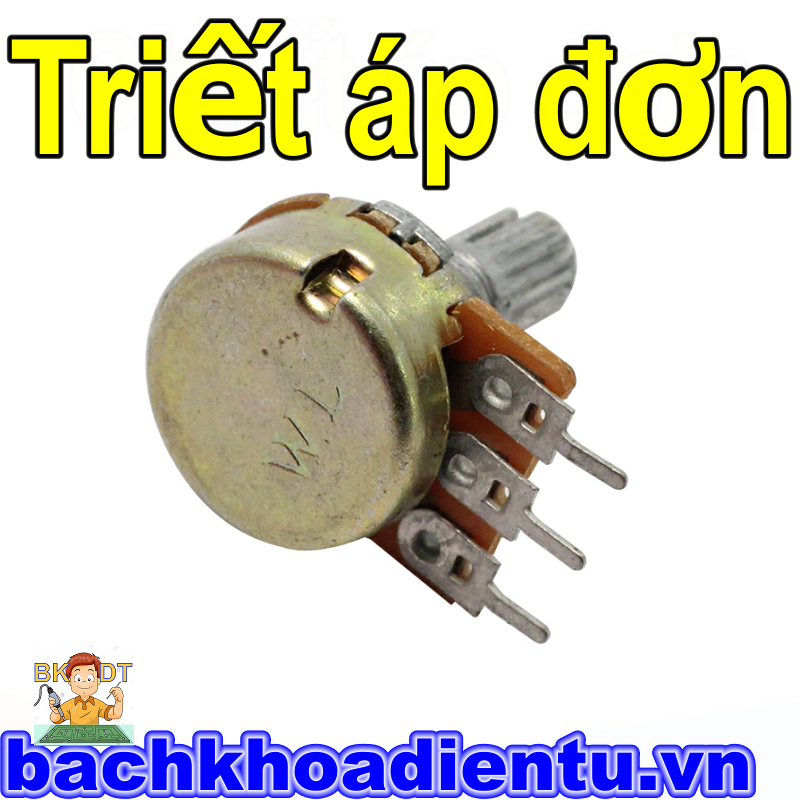 Triết áp đơn 10K WH148-B10K 15mm.