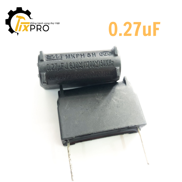 Tụ bếp từ 0.27uF 630VAC 1200VDC chính hãng BM.